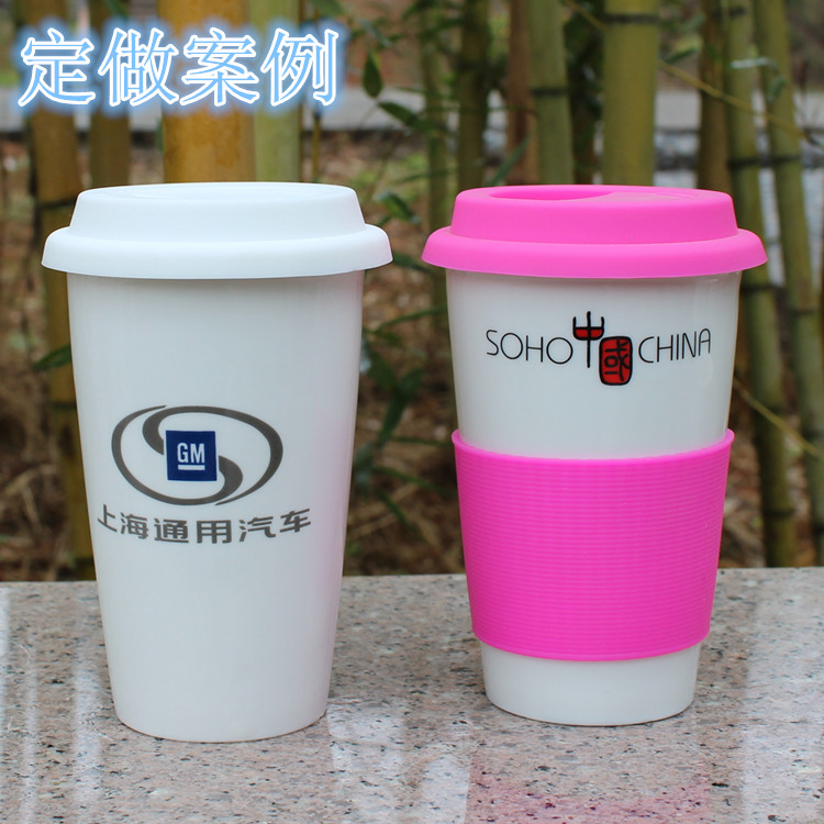 清仓创意双层隔热杯随手杯奶茶杯 咖啡马克杯陶瓷杯子可定制logo