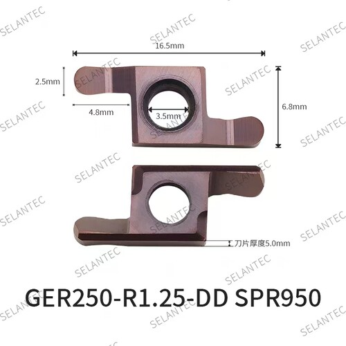小径端面槽刀GER100/150/200/250/300/400-DD/DM/DMC替PM125/GEL - 图1
