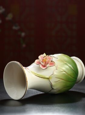 家用佛堂供花瓶 观音花瓶佛台花瓶佛前供花供佛花瓶