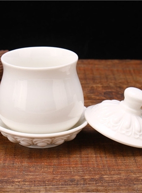 纯白色家用上供摆件陶瓷大号供水杯佛具用品佛前供水杯家用大悲水