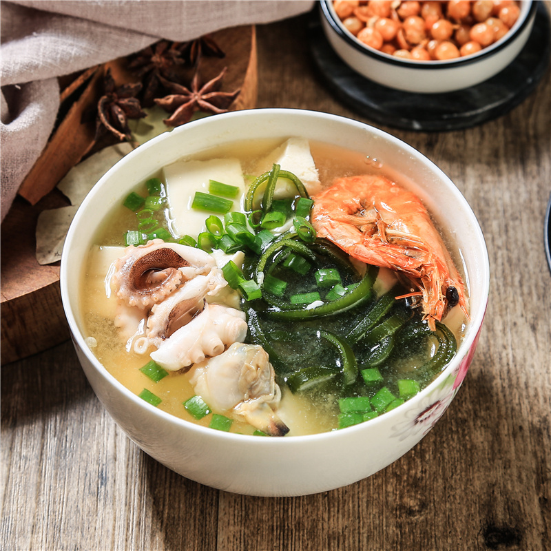 日本进口味噌汤料永谷园味增汤即食速食汤茶泡饭拌饭料12食减盐-图1