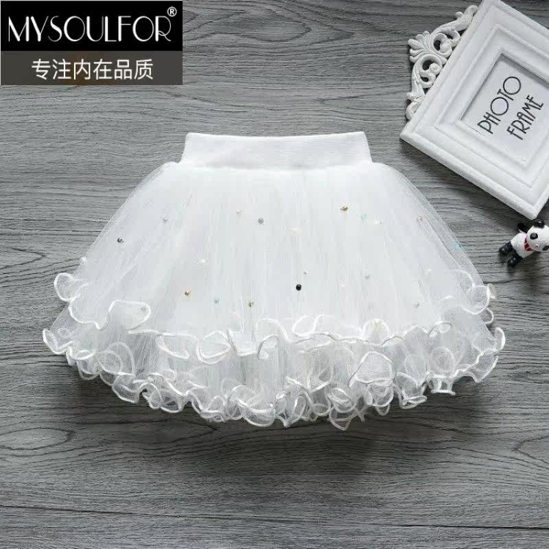 舞蹈裙春春秋装小女孩蓬蓬半身裙 mysoulfor半身裙