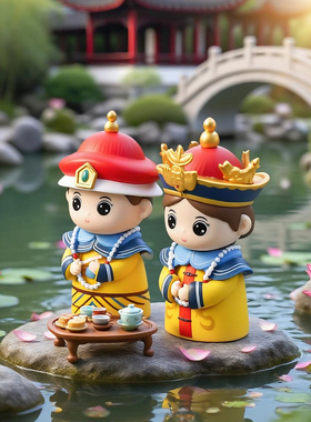 父皇母后大人生日祝寿玩偶摆件