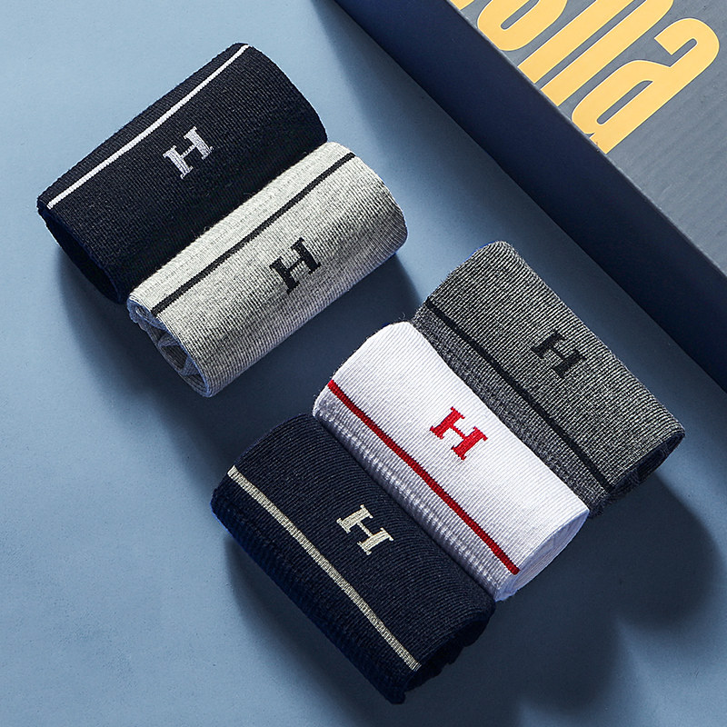 男士浪莎中筒夏天纯棉吸汗防臭袜子 浪莎启元短袜/打底袜/丝袜/美腿袜