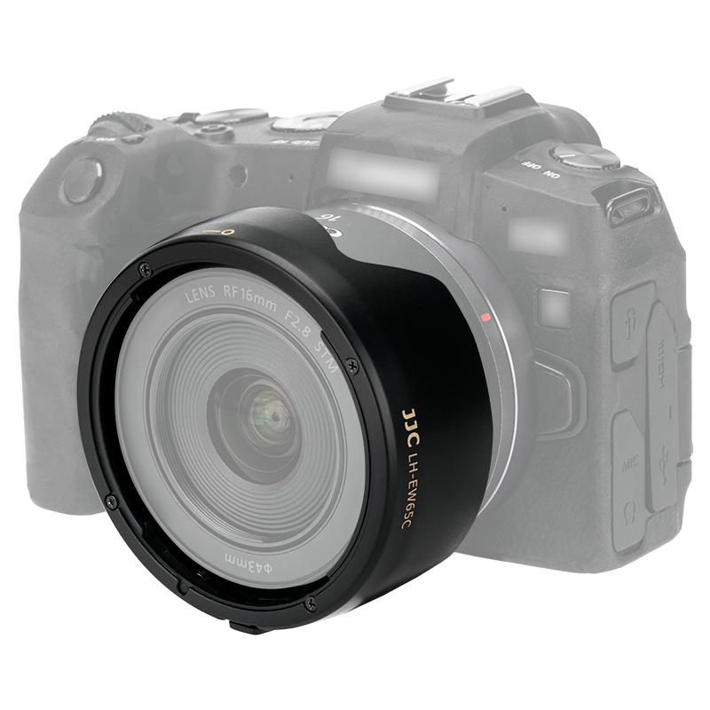 JJC 遮光罩替代佳能EW-65C 适用佳能 RF16mm f/2.8 STM镜头遮阳消光罩 微单EOS R RP R5 R6 R3相机配件 - 图3