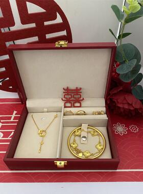 新娘订婚陪嫁彷金三金一套结婚