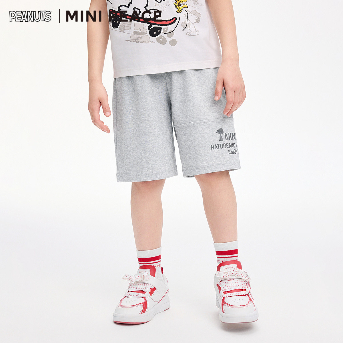 [专柜同款]MINIPEACE太平鸟童装男童短裤夏季新款儿童运动五分裤