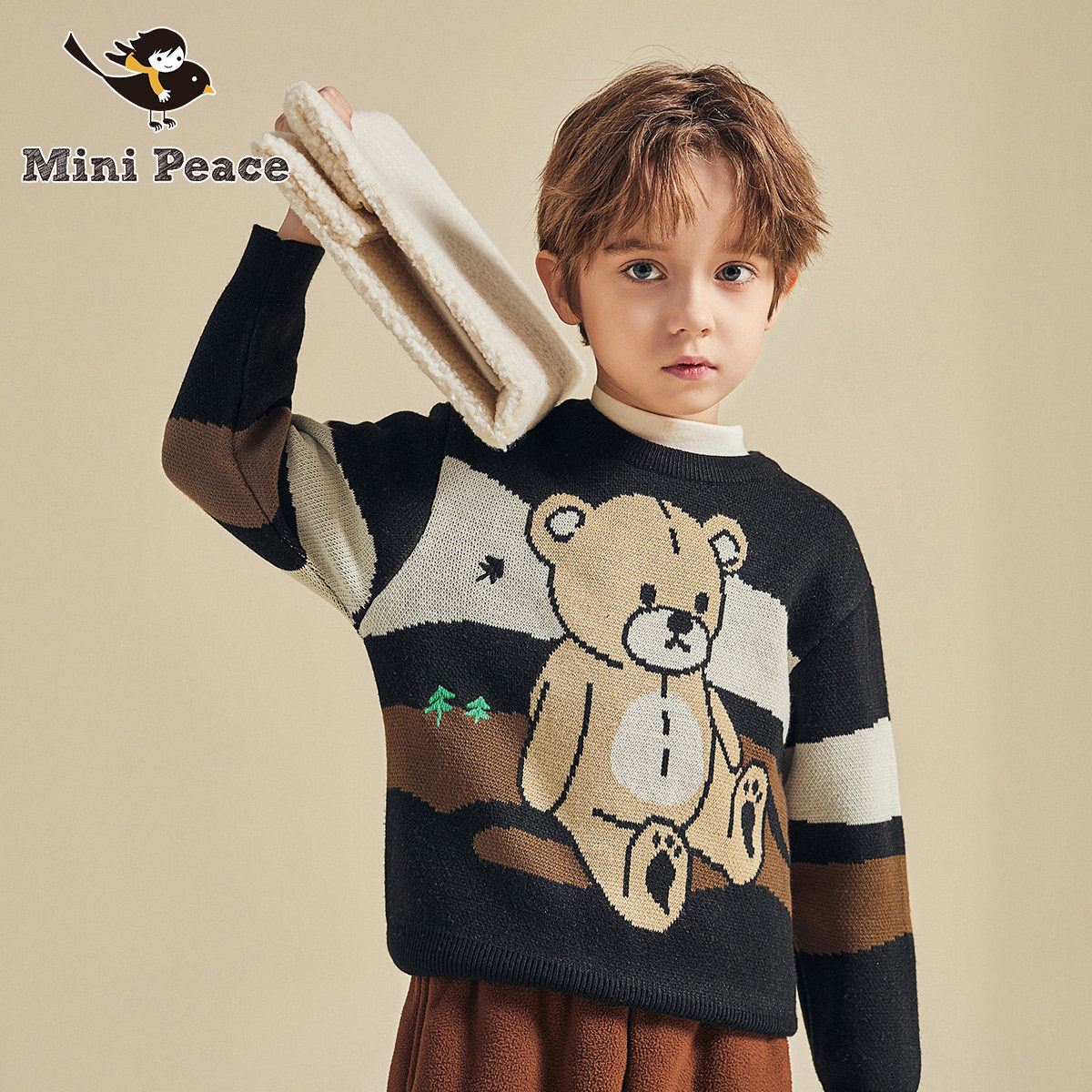 minipeace太平鸟童装男童21秋冬熊 minipeace毛衣/针织衫