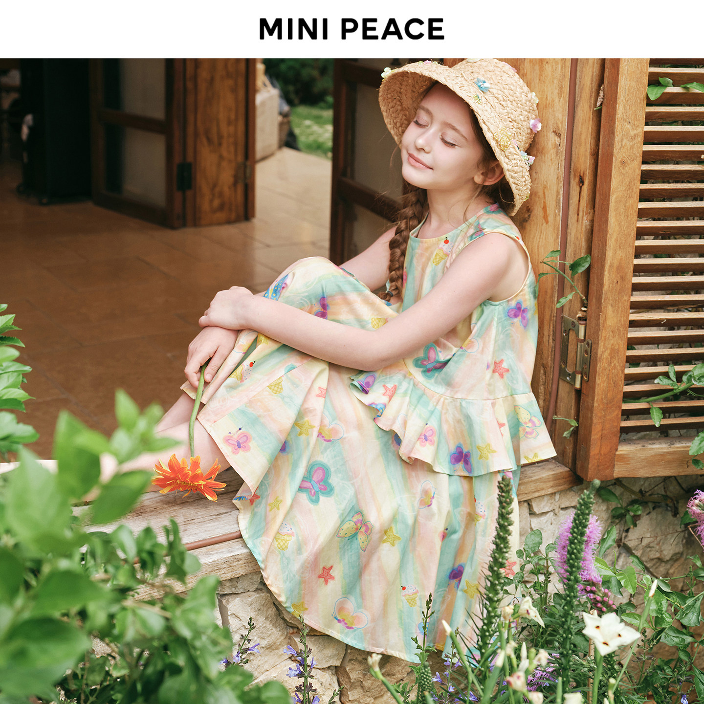 【时尚系列】MINIPEACE太平鸟童装女童连衣裙夏季无袖法式背心裙
