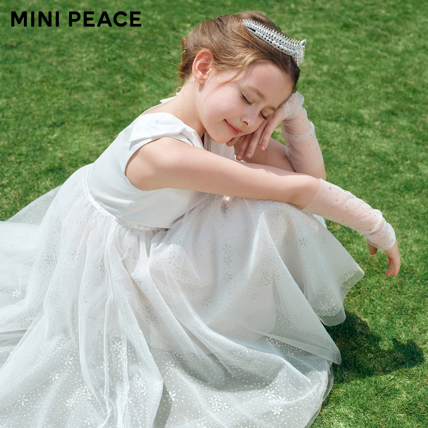 【公主系列】MINIPEACE太平鸟童装法式缎面连衣裙夏季礼服公主裙