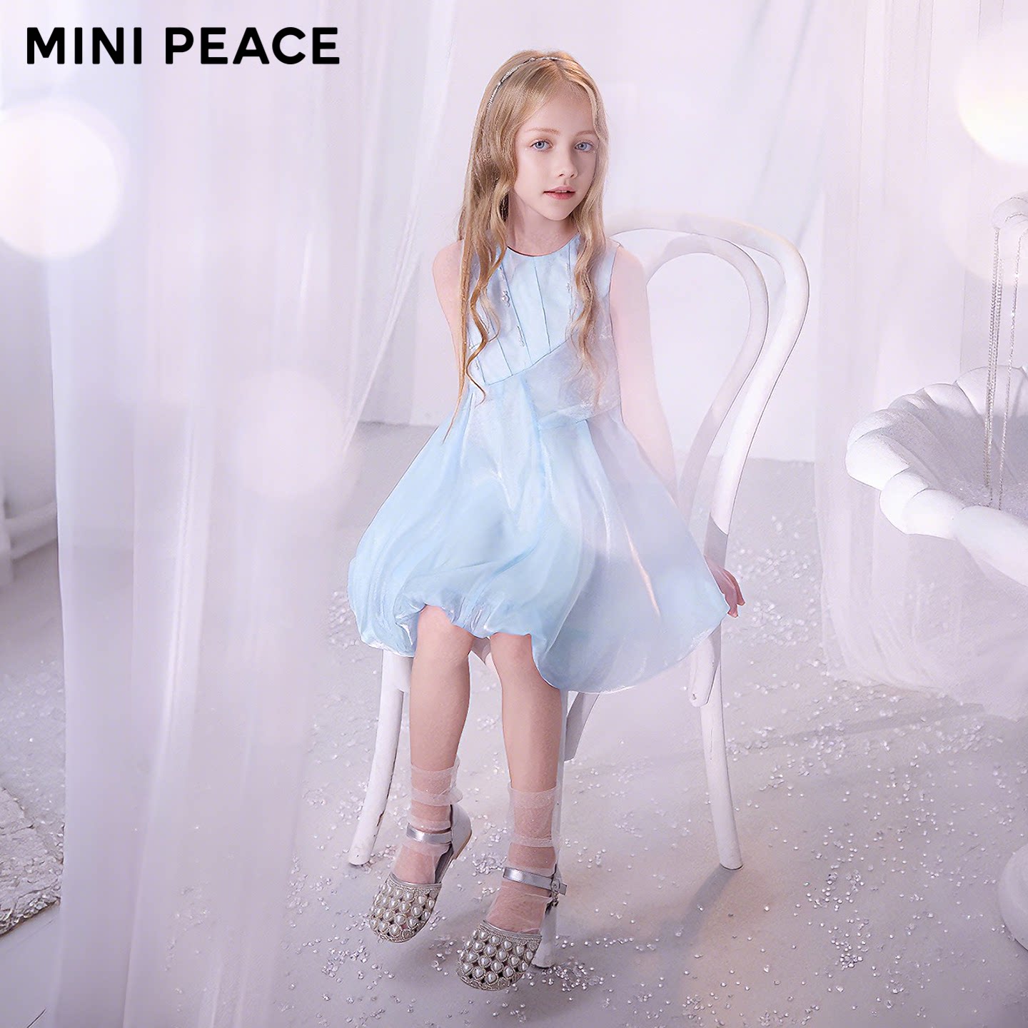 【公主系列】MINIPEACE太平鸟童装女童连衣裙夏季珍珠亮片公主裙