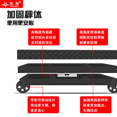 电子秤500kg计重秤1000公斤台秤可移动地磅称800kg工业秤 - 图3