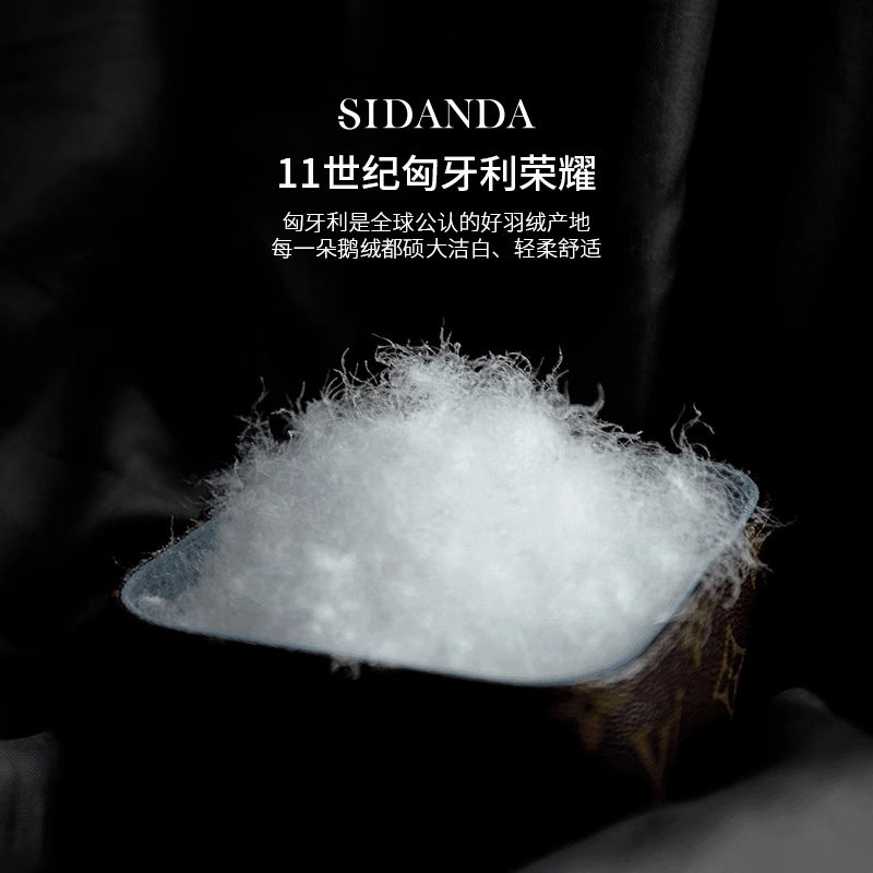 SIDANDA匈牙利95白鹅绒枕五星级酒店羽绒枕头 全鹅绒枕芯泡芙枕,淘宝优惠券,粉丝福利购,淘宝优惠卷