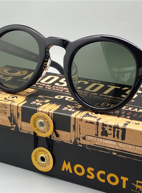 MOSCOT玛士高墨镜男复古风KEPPE圆形太阳镜女潮梨形 手造进口板材