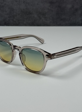 MOSCOT玛士高彩片双色墨镜男女复古潮LEMTOSH渐蓝黄太阳镜 配近视