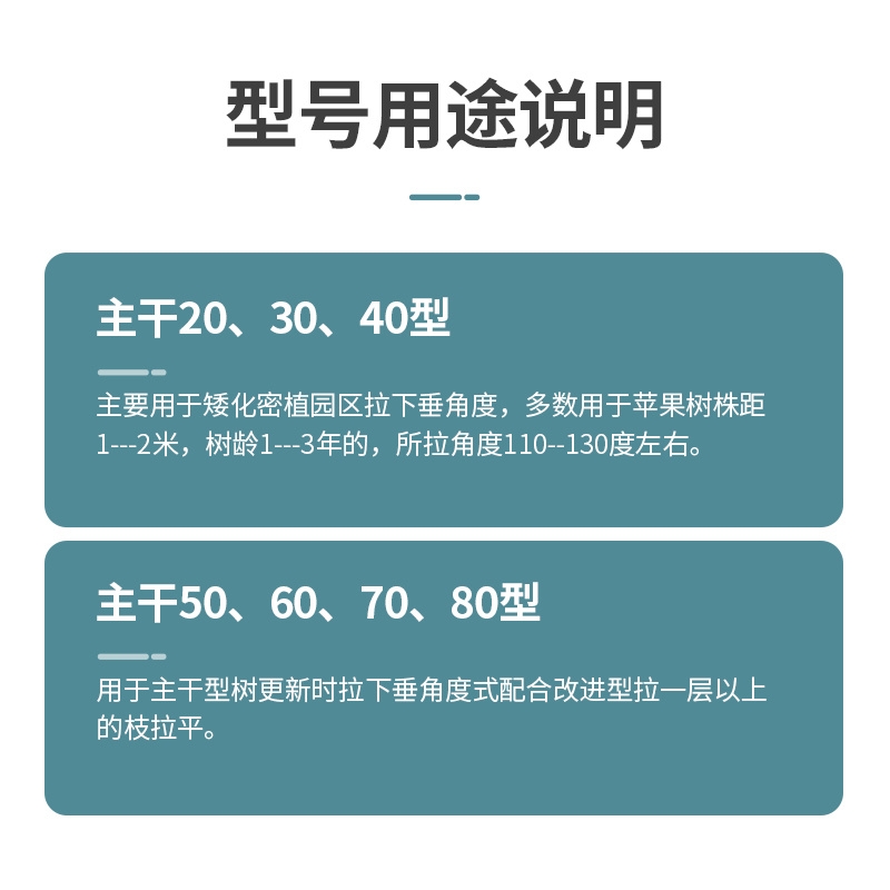 果树拉枝器主干型开角压枝器苹果樱桃树拉平纺锤形定型器园林工具 - 图1