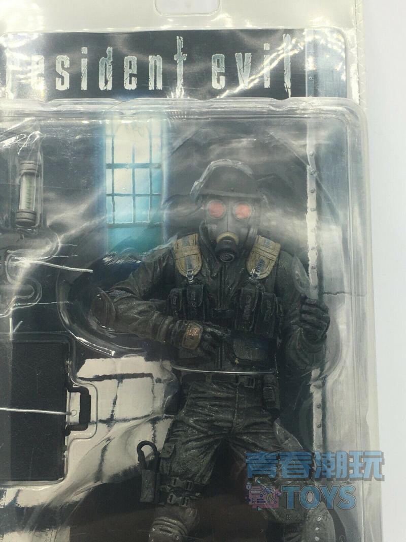 NECA 生化危机 僵尸狗丧尸犬 汉克毒气面具 可动手办公仔人偶模型 - 图2