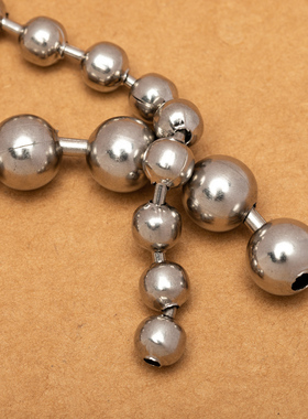 圆珠链钛钢链子55cm不掉色佛珠