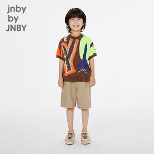 江南布衣童装牛仔短裤时尚纯色水洗直筒夏