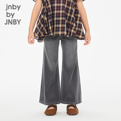 新款江南布衣童装牛仔长裤喇叭裤26春女童jnbybyjnby1Q3E11810 - 图0