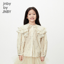 New Jiangnan Bouquet Childrens clothing retro Long sleeves Lace Shirt Girl 24 Spring jnbybyjnby1O3213670