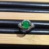 Natural Colombian emerald ring weight 1.29 carats 7.1*8.2mm Green with GRA certificate