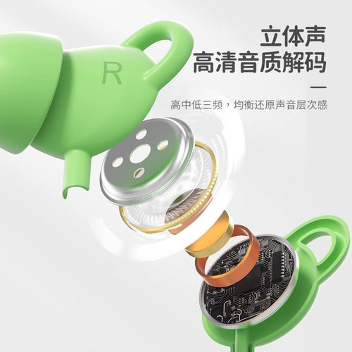 睡眠耳机游戏入耳式防噪音侧睡有线耳麦硅胶耳机 - 图2