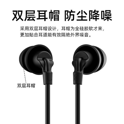 新款挂脖式柔软硅胶防噪HIFI睡觉降噪入耳式无痛无线蓝牙睡眠耳机-图1