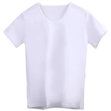 红舞鞋 Хлопковая белая современная спортивная одежда, форма для отдыха, короткий рукав