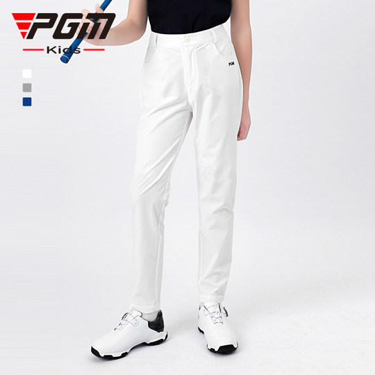 Pgm pantalons de golf pour enfants garçons taille élastique