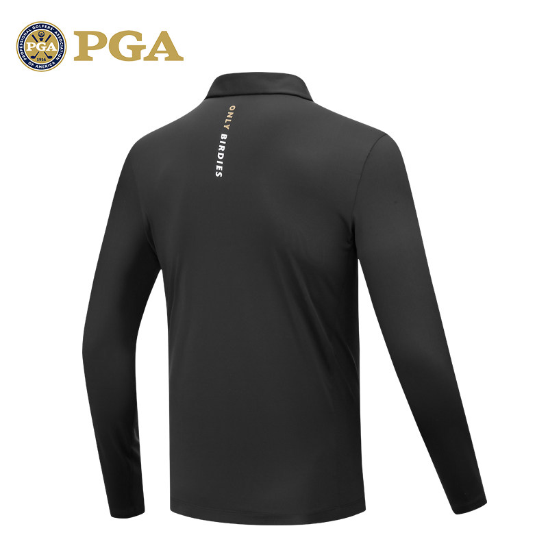 【两件5折】PGA高尔夫服装男士长袖T恤上衣服装男装polo衫,淘宝优惠券,粉丝福利购,淘宝优惠卷