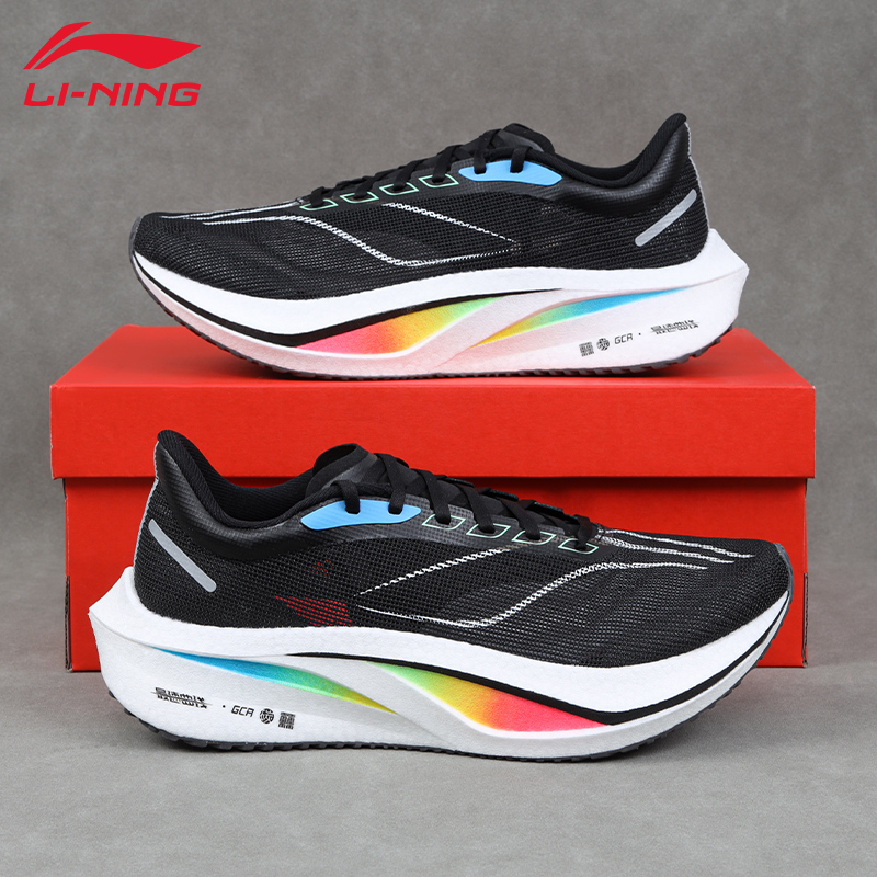 李宁飞电4C跑步鞋女夏季新款碳板回弹训练专业竞速运动鞋ARMU006 - 图1