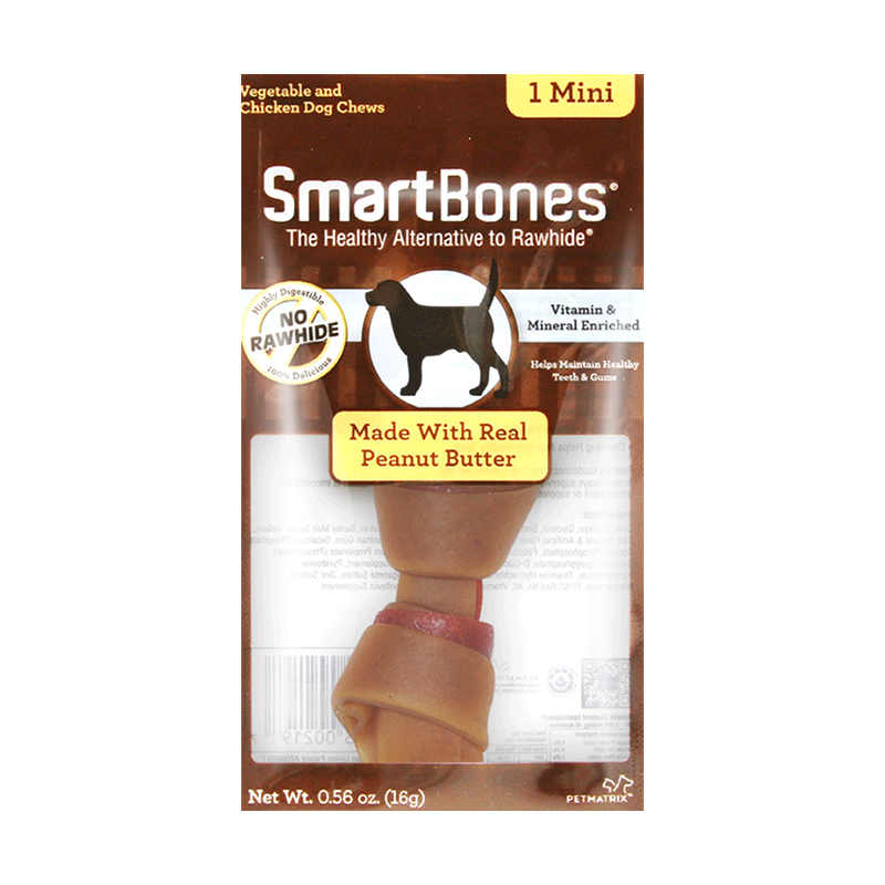 PET INN SmartBones迷你洁齿骨牛鸡肉花生薄荷磨牙健齿狗零食 - 图3