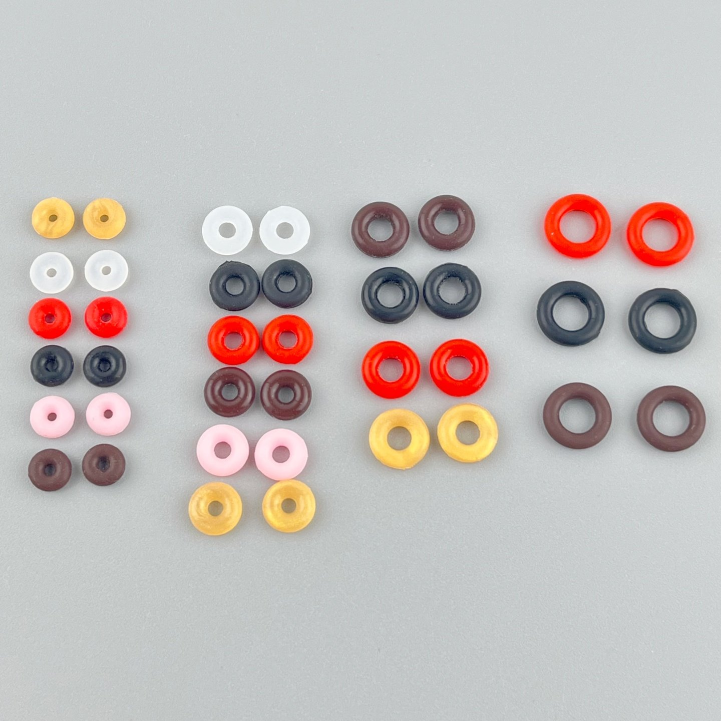 手链手绳固定小中号大号硅胶防滑胶圈定位隔片吊坠固定圈圈红色,淘宝优惠券,粉丝福利购,淘宝优惠卷