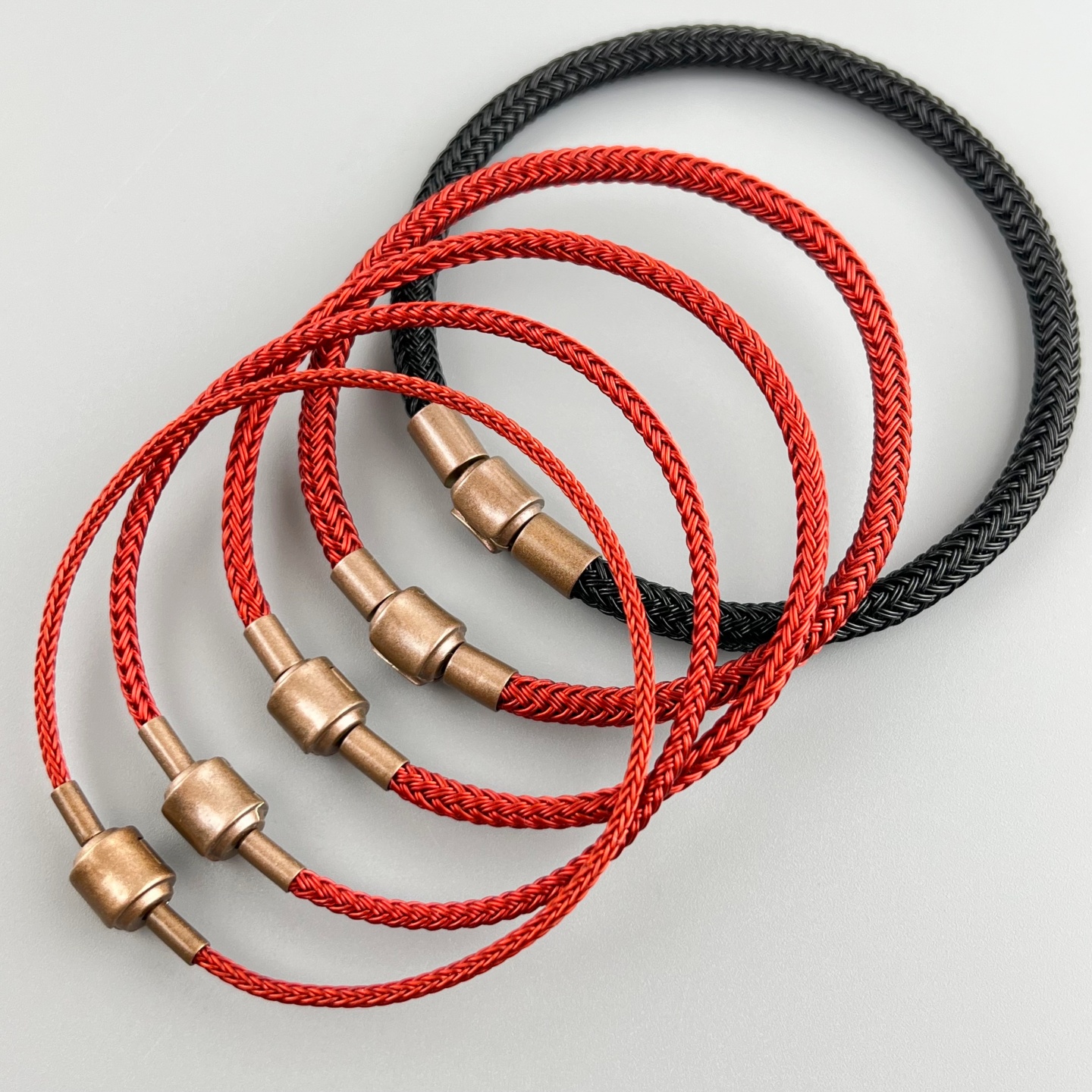 2mm2.5mm3mm防水钢丝绳手绳手链适用于周生家穿3D硬金转运珠红绳 - 图0