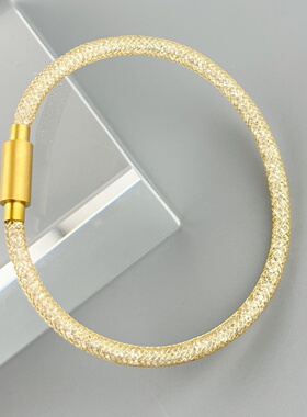 原创钢丝网超闪水晶手链