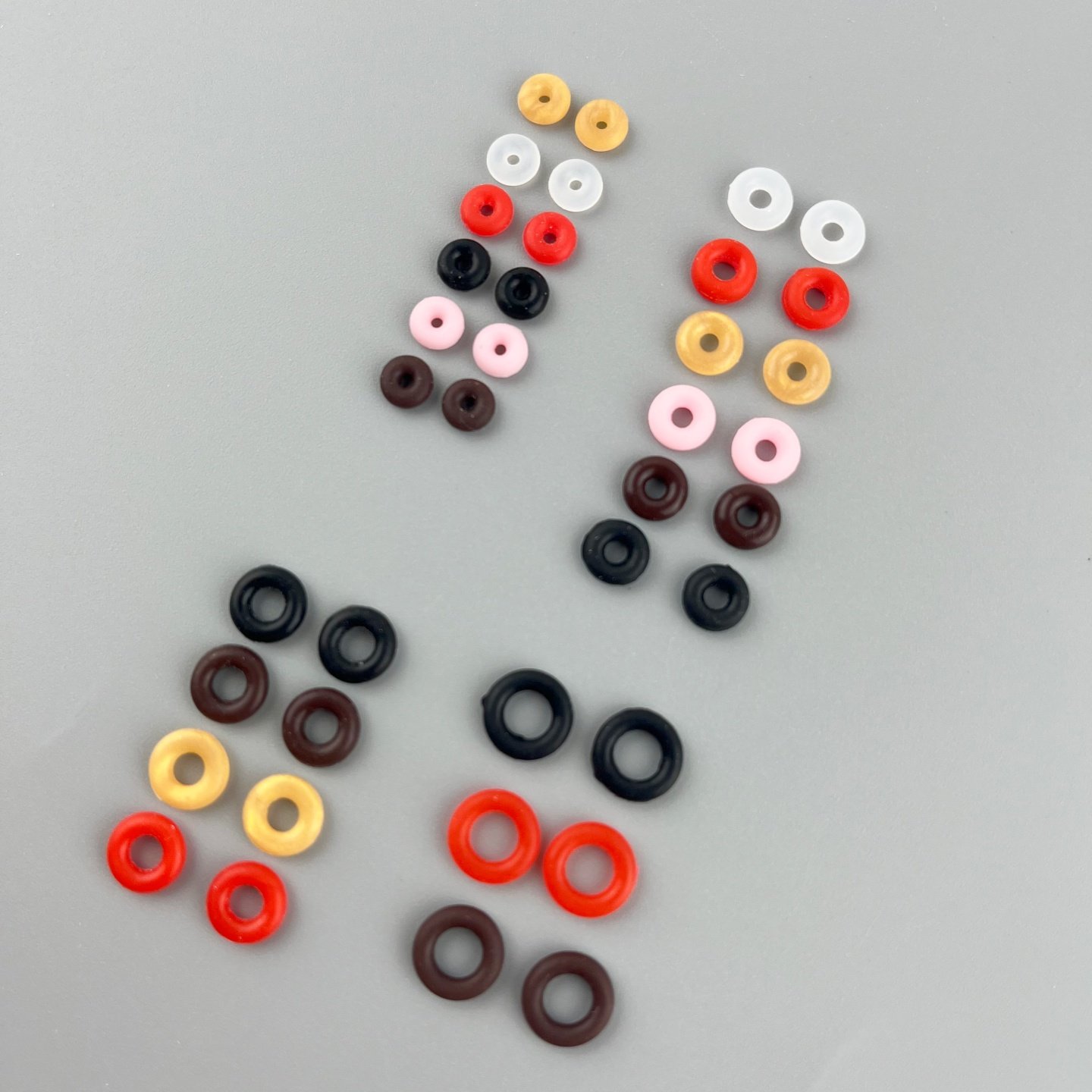 手链手绳固定小中号大号硅胶防滑胶圈定位隔片吊坠固定圈圈红色,淘宝优惠券,粉丝福利购,淘宝优惠卷