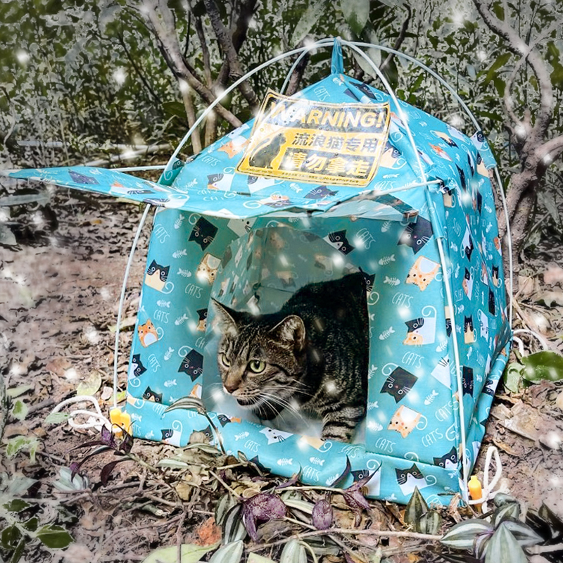 流浪猫窝猫专用户外防水四季通用室外防雨封闭式夏季房子猫咪用品 - 图3