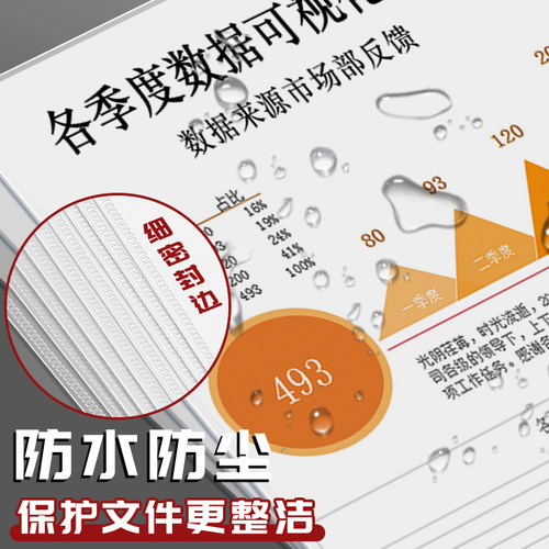 a4加厚L型文件夹透明防水插页文件袋收纳单片夹合同档案分类l夹二页夹试卷夹活页简历保护套资料文件办公用品 - 图0