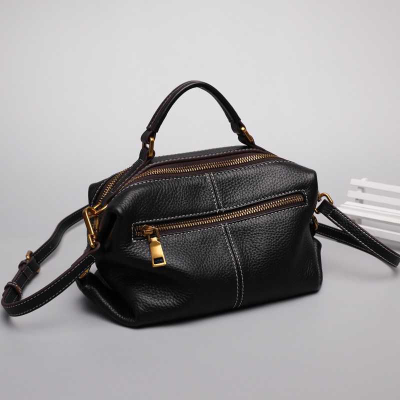 蓝舞真皮2020新款波士顿女士手提包 蓝舞女士包袋