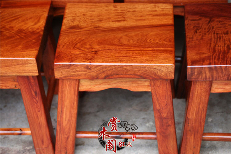 缅甸花梨木红木小凳实木方凳板凳换鞋凳吧台儿童矮凳餐椅高凳家具