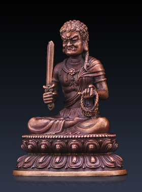 黄铜密宗不动明王佛像家居装饰品