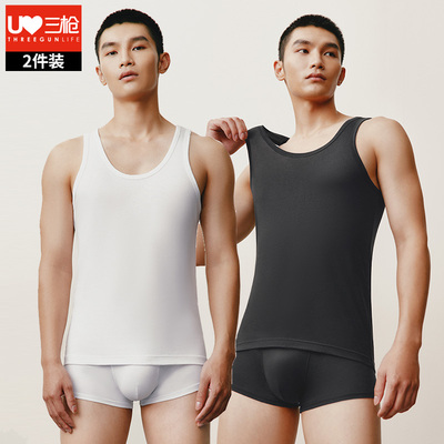 三枪背心男士莫代尔圆领打底衫