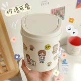 Милое маленькое мусорное ведро, мусорный мешок для домашнего использования, популярно в интернете, простой и элегантный дизайн