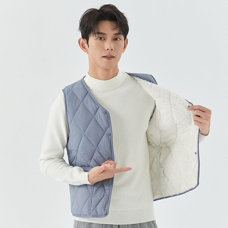 秋冬羽绒棉马甲男加绒加厚打底保暖背心内胆坎肩内穿休闲学生马夹,淘宝优惠券,粉丝福利购,淘宝优惠卷