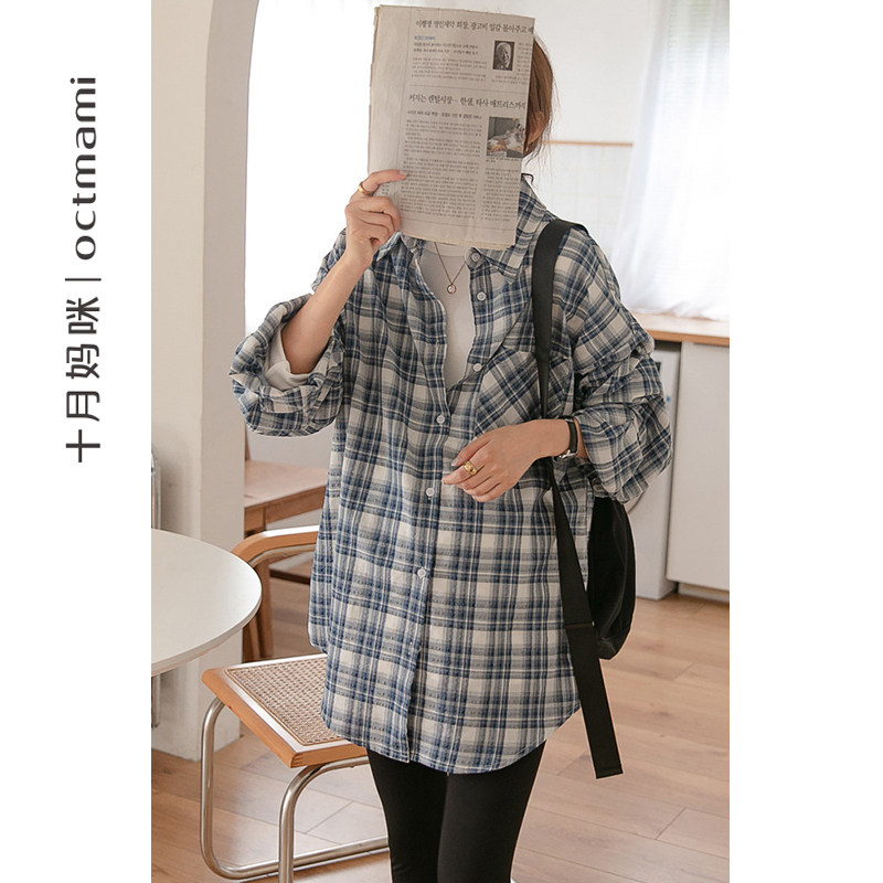 【专柜同款】十月妈咪孕妇春季衬衫 十月妈咪母婴专营衬衫/雪纺衫