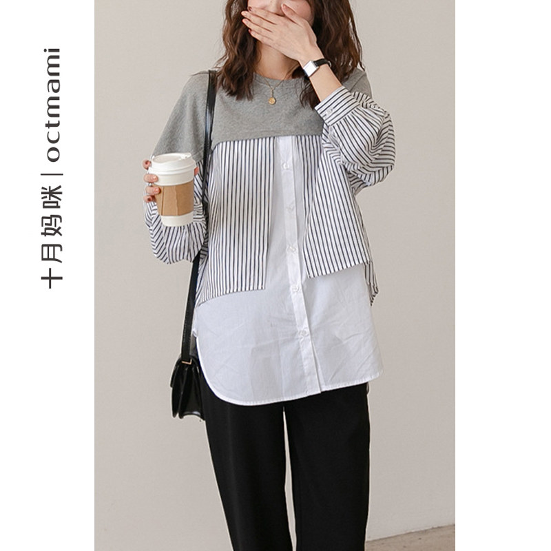 【专柜同款】十月妈咪孕妇春装衬衫 十月妈咪母婴专营衬衫/雪纺衫