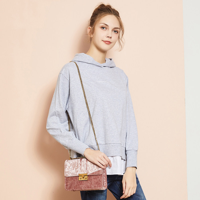 十月妈咪新款孕妇装春秋拼接卫衣 十月妈咪母婴专营卫衣/绒衫