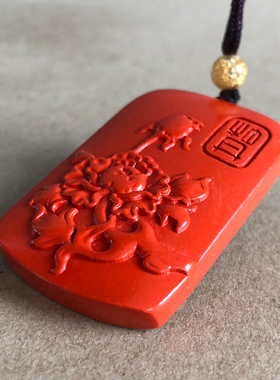 高含量朱砂民族风百搭礼物项链