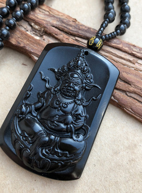 大黑天财神密宗不动佛吊坠送证书